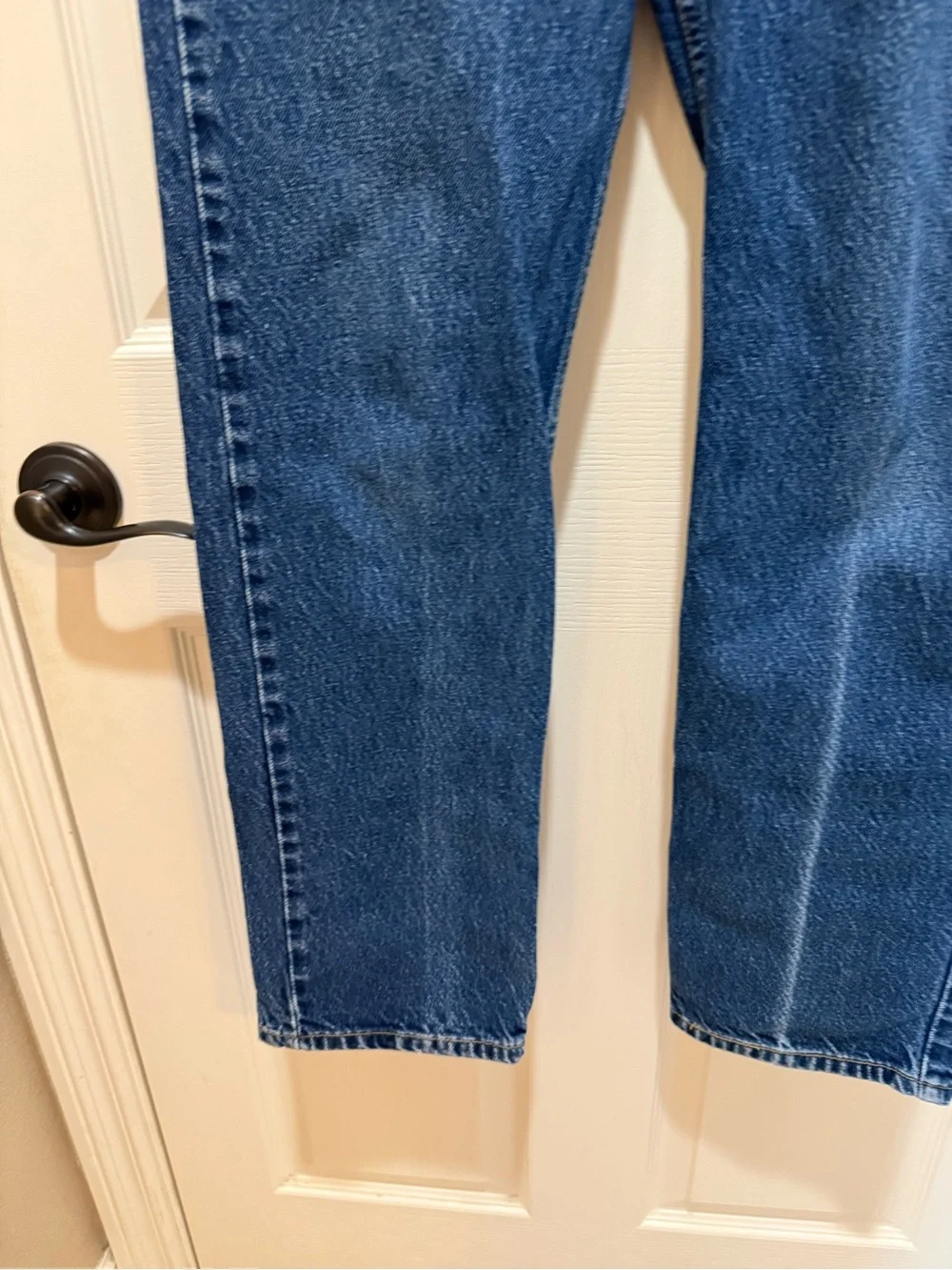 Men's Levi 505 Regular Fit Denim Jeans in Dark Blue 32x32